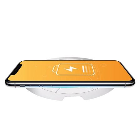 10W Portable Wireless Charger Lightweight & Smart - White