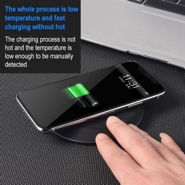10W Portable Wireless Charger Lightweight & Smart - White - Image 6