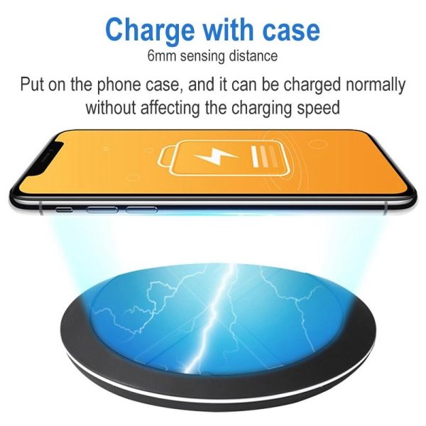10W Portable Wireless Charger Lightweight & Smart - White - Image 7