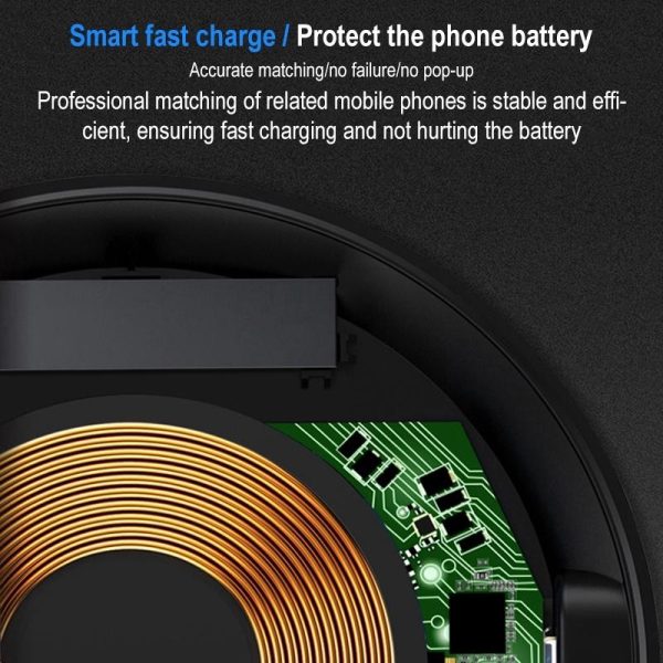 10W Portable Wireless Charger Lightweight & Smart - White - Image 8