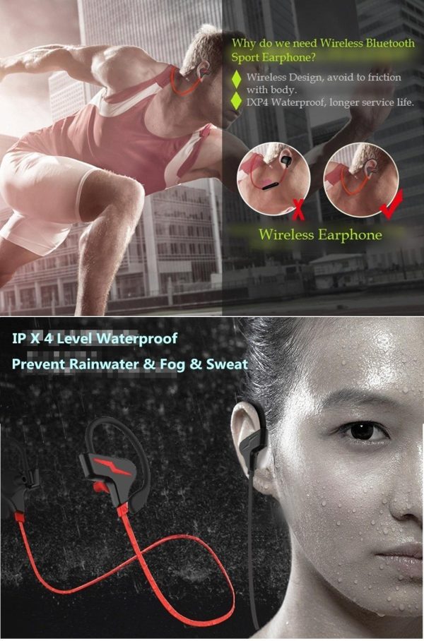 Sport Style Bluetooth 4.1 In-ear Earphone for Iphone - S30 - White - Image 4