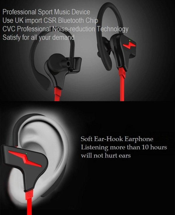 Sport Style Bluetooth 4.1 In-ear Earphone for Iphone - S30 - White - Image 6