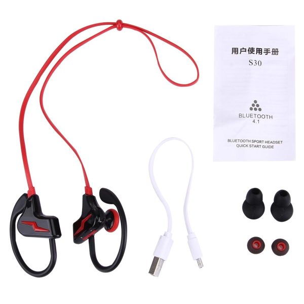 Sport Style Bluetooth 4.1 In-ear Earphone for Iphone - S30 - White - Image 10