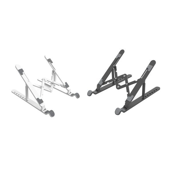 Portable Laptop Stand - Foldable - White - Image 3