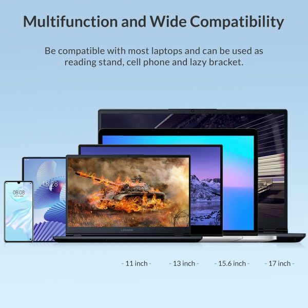 Portable Laptop Stand - Foldable - White - Image 8