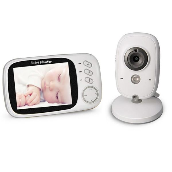 Wireless Baby Monitor With 2-Way Talk & Night Vision - 3.2 Lcd - 2.4Ghz - White - Image 2