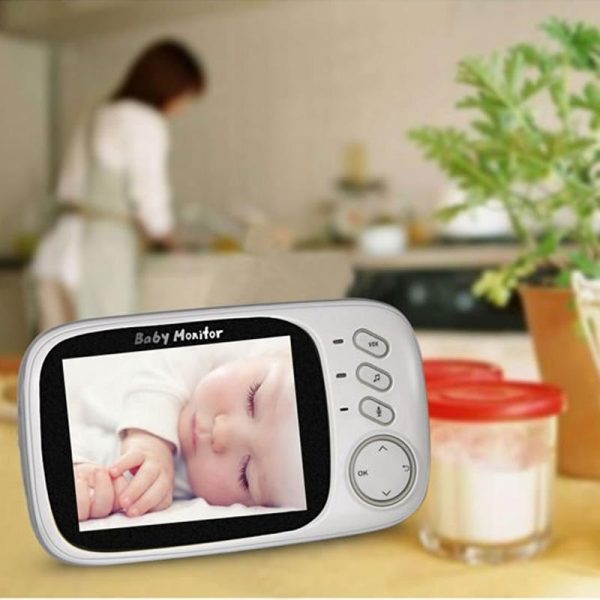 Wireless Baby Monitor With 2-Way Talk & Night Vision - 3.2 Lcd - 2.4Ghz - White - Image 11