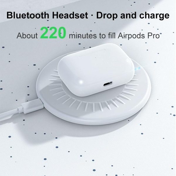 15W Round Wireless Fast Charger 964 Shape - White - Image 6