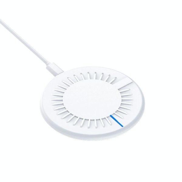 15W Round Wireless Fast Charger 964 Shape - White - Image 9