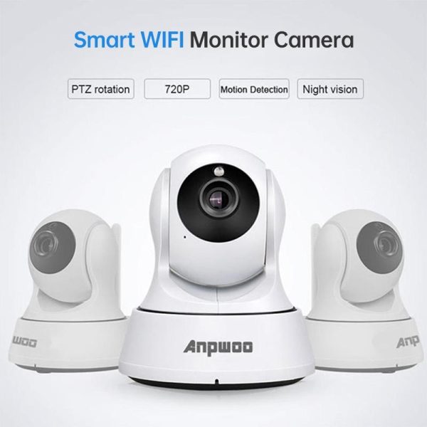 720P Smart Wifi Monitor Camera With 100W Wide Angle Lens Night Vision & Tf Card Expansion - Image 7