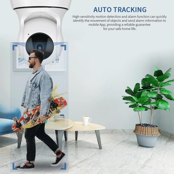 720P Smart Wifi Monitor Camera With 100W Wide Angle Lens Night Vision & Tf Card Expansion - Image 8