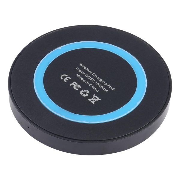 Universal 5W Round Wireless Charger - Black + White - Image 7