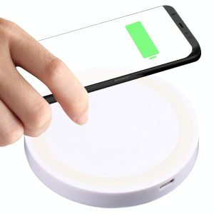 Universal 5W Round Wireless Charger - Black + White - Image 11