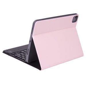 Detachable Bluetooth Keyboard Tablet Case For Ipad Pro 11 With Touchpad Pen Slot & Backlight - Plain Texture - Light Purple - Image 4