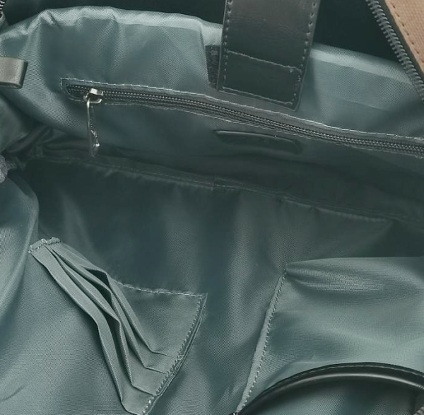 FIB Byron Canvas Laptop Messenger Bag Travel Shoulder Sling - Brown - Image 6