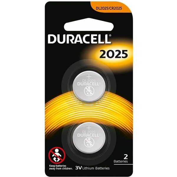 2x Duracell CR2025 Batteries Lithium 3V Battery Security 2025 - Image 2