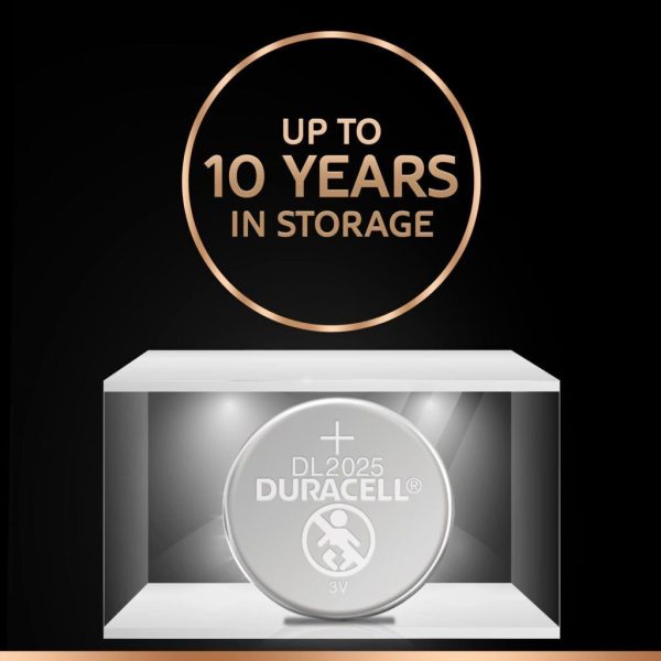 2x Duracell CR2025 Batteries Lithium 3V Battery Security 2025 - Image 5