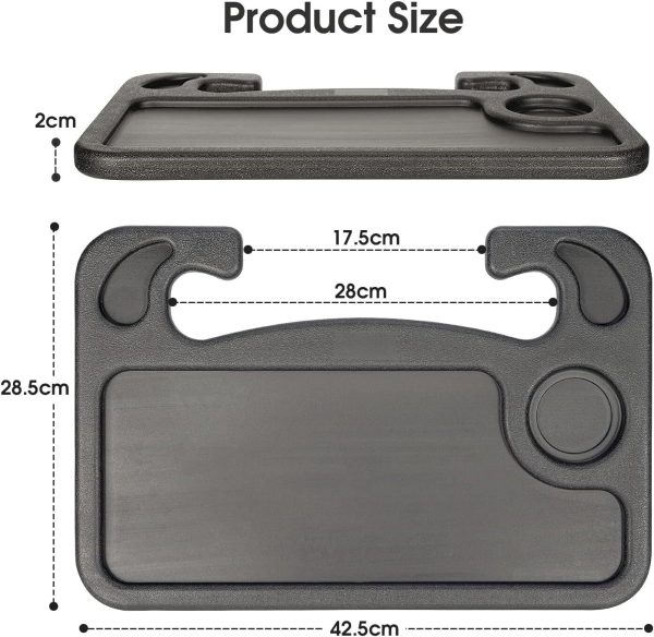 Multi Function Handy Car Table Tray Stand Laptop Drink Holder Eating Food Desk - Image 3