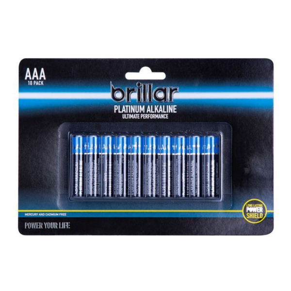 10 Pack AAA Platinum Alkaline Battery LR03 1.5V Long Lasting Power Home Office - Image 3