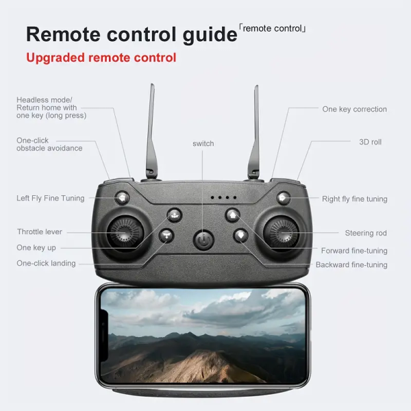 Remote Controlled Drone with HD Camera & GPS Quadcopter - Image 3