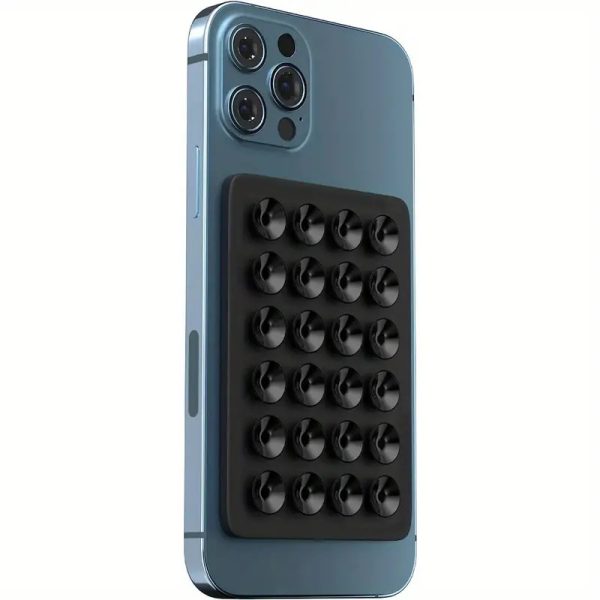 3M Silicone Phone Case Mount Pad Suction Cup Hands Free Holder Adhesive - Black - Image 2