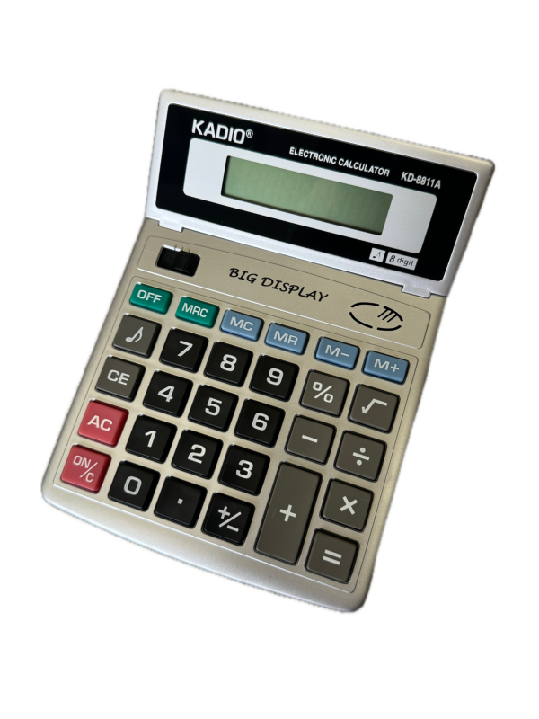 Desktop Electronic Calculator Basic 8-Digit Dual Power LCD Display for Office Business - Image 2