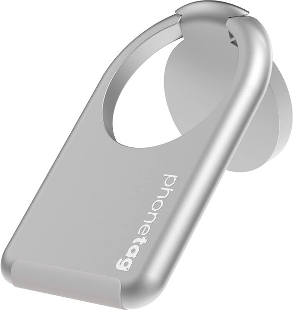 phonetag - Multi-View Phone Stand with Magnetic Ring Holder Universal (Silver) - Image 2