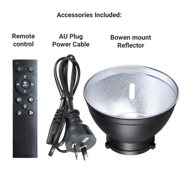 HRIDZ VL300 300W LED Video Light Bi-Colour Continuous Dimmable Photo Studio - Image 3
