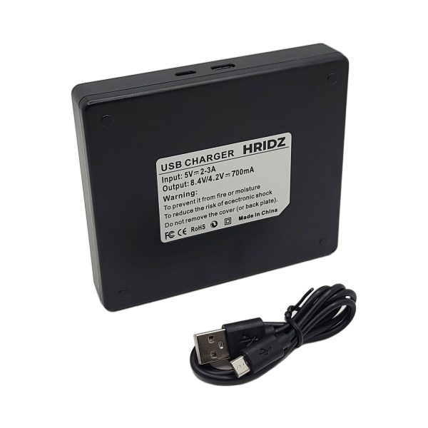 Hridz EN-EL3e Battery Charger For Nikon D90 D200 D300S D700 D80 D80S D70 ENEL3e - Image 3
