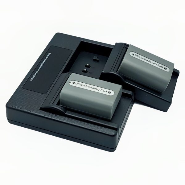 Hridz NP-FP50 Batteries & Dual Charger Set For Sony NP-FP50 DCR-HC85 - Image 2