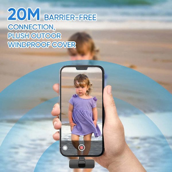 Hridz K9 Wireless Rechargeable 1 in 1 Microphone For Lightning Port Devices Recording Interview - Image 7