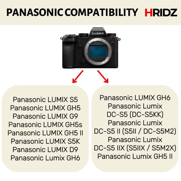 Hridz BLK22 Battery for Panasonic DMW-BLK22 and Panasonic Lumix - Image 3