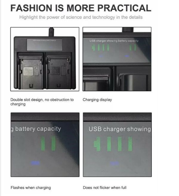 HRIDZ EN-EL23 Battery & Charger Set For Nikon Coolpix B700 S810c P600 P610S - Image 5