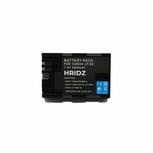 HRIDZ LP-E6 2 Batteries and 1 Dual Charger for Canon LP-E6n LP E6 Battery - Image 9