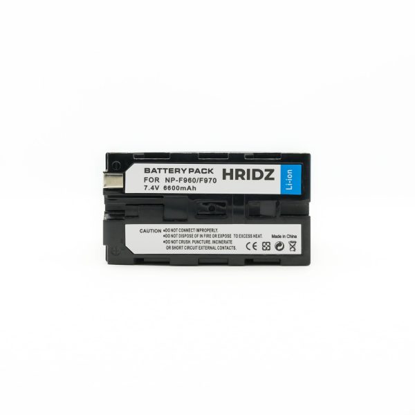 HRIDZ NPF-970 6600mAh Li-ion Battery Replaces Sony NPF Series for Monitor Light Slider - Image 2