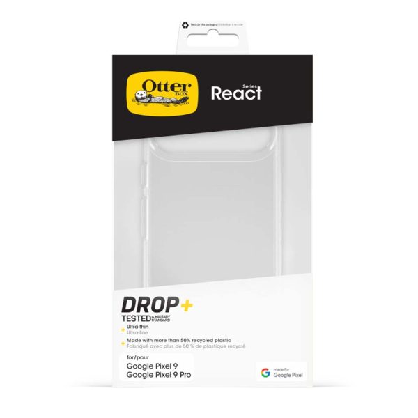 OtterBox React Back Case for Google Pixel 9/9Pro - Clear - Image 3