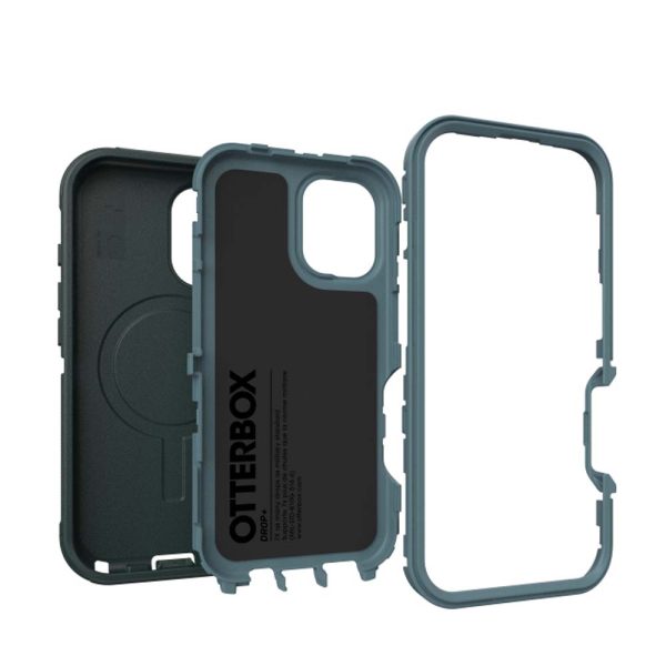 OtterBox Defender MagSafe Back Case for iPhone 16 - Green - Image 2