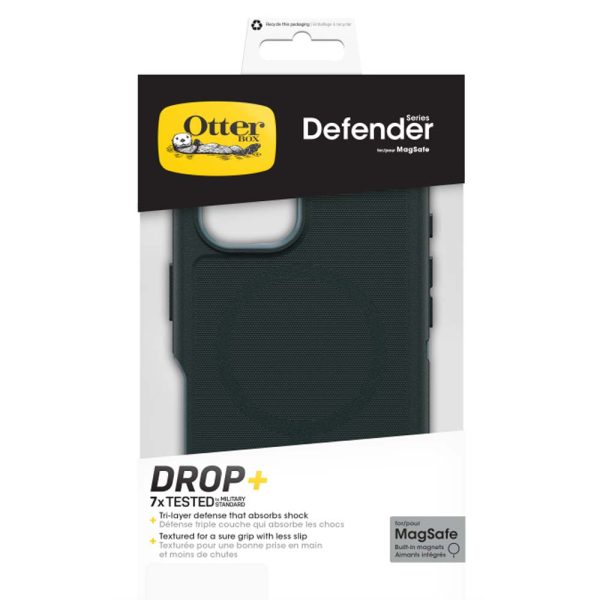OtterBox Defender MagSafe Back Case for iPhone 16 - Green - Image 3