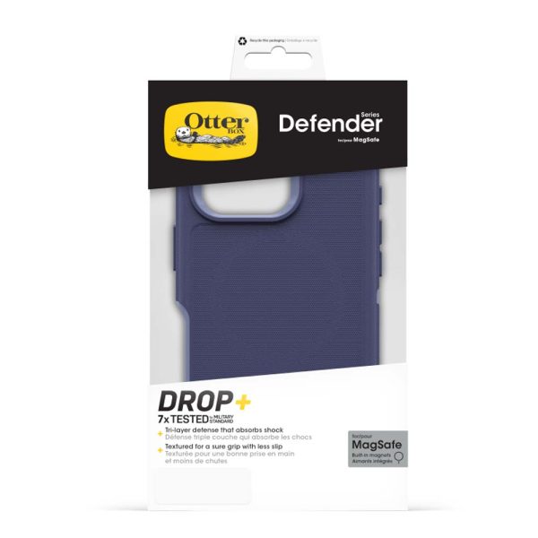 OtterBox Defender MagSafe Back Case for iPhone 16 Pro - Purple - Image 3