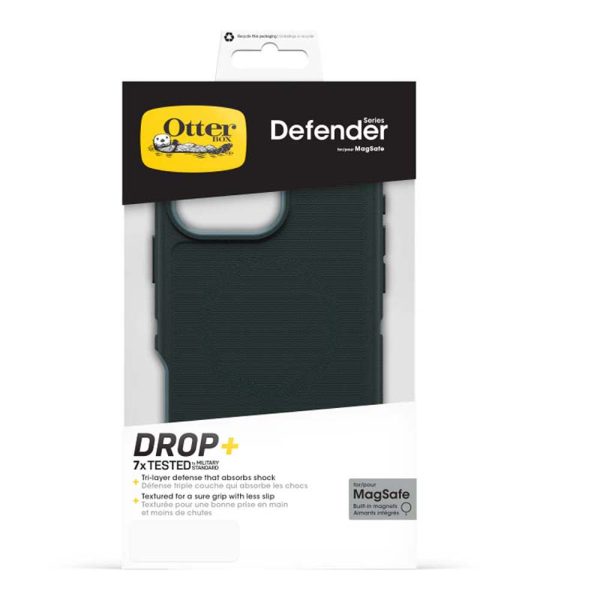 OtterBox Defender MagSafe Back Case for iPhone 16 Pro Max - Green - Image 3