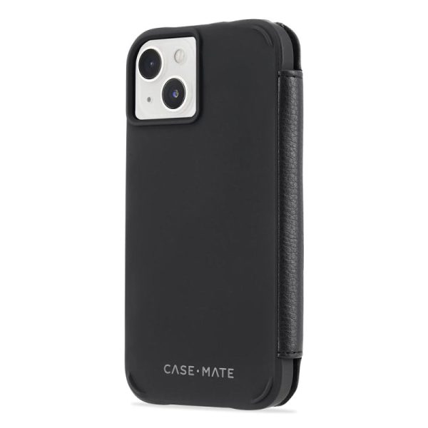 Case-Mate Tough Wallet Folio Case with MagSafe For iPhone 14 / iPhone 13 - Black - Image 3