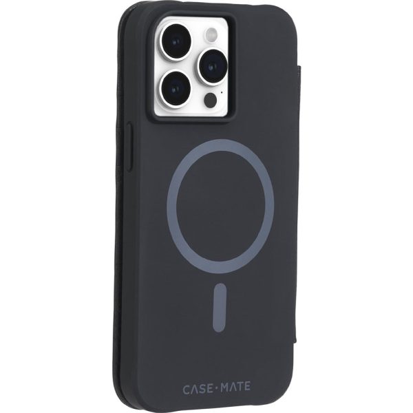Case-Mate Wallet Folio MagSafe Case For iPhone 15 Pro Max - Black - Image 2