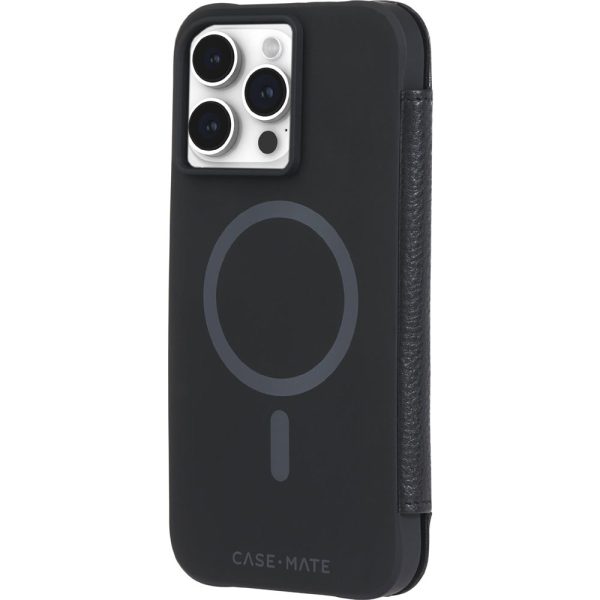 Case-Mate Wallet Folio MagSafe Case For iPhone 15 Pro Max - Black - Image 3