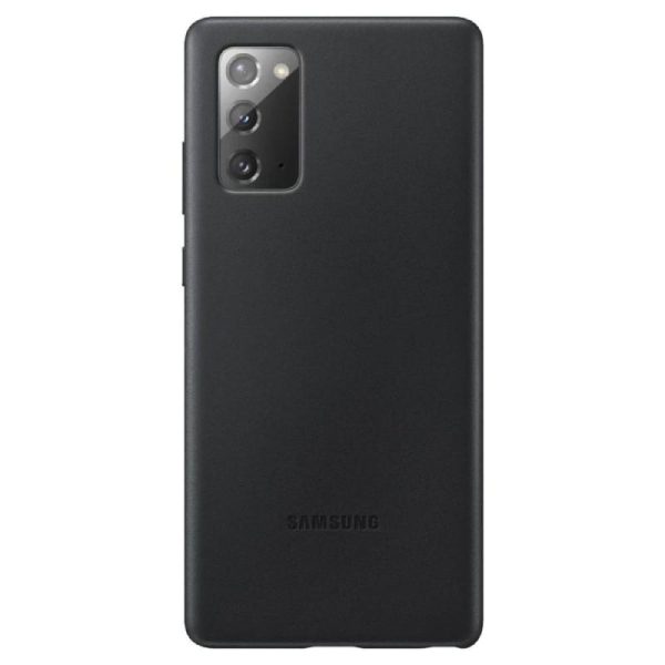 Samsung Leather Cover Case for Galaxy Note20 - Black - Image 5