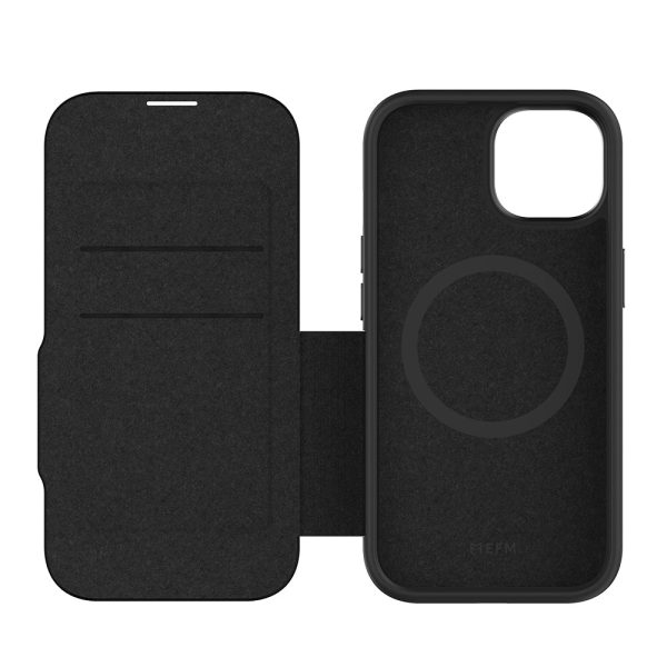 EFM Monaco E-leather Wallet Case Armour With D3O Plus Suits Iphone 15 (6.1") - Black/Space Grey - Image 5