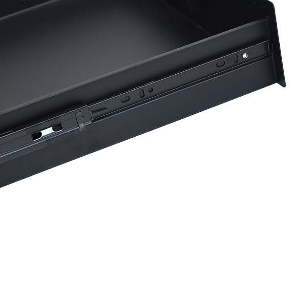 19" Rack Mount 2U Steel Plate DJ Drawer Equipment Cabinet Locking Lockable - Image 4