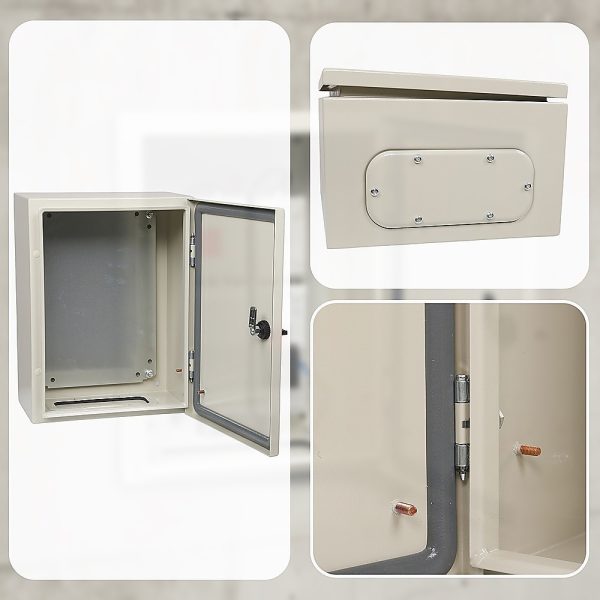 Carbon Steel Electrical Enclosure Box IP65 Wall Mount 400 x 300 x 200 mm - Image 10