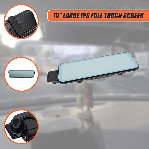 Dash Camera 1080P Front and Rear Smart Car DVR Recorder Night Vision 10" - Image 10