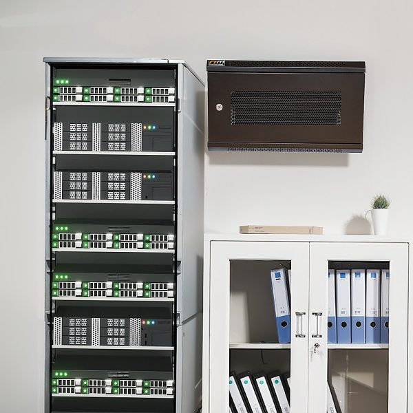 19" 6U Wall Mount Network DVR NVR Data Cabinet Enclosure - Image 2