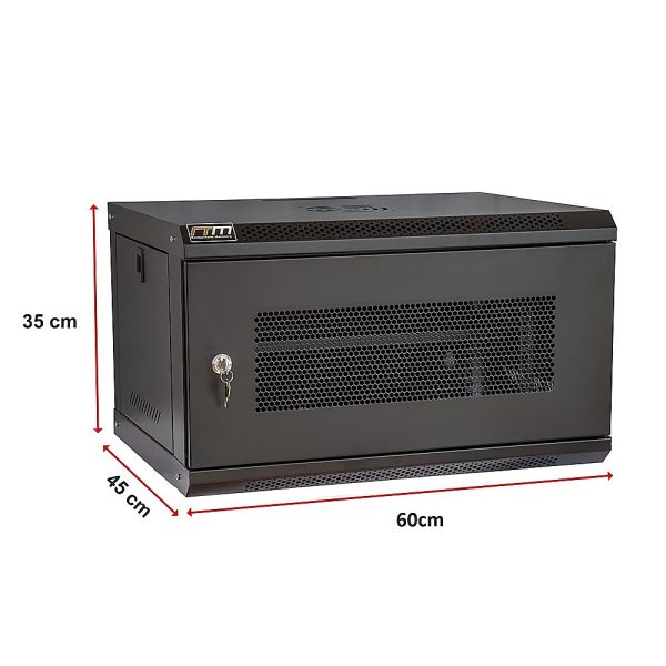 19" 6U Wall Mount Network DVR NVR Data Cabinet Enclosure - Image 12